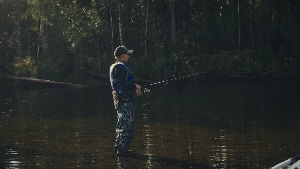 Трофейная рыбалка в действии.