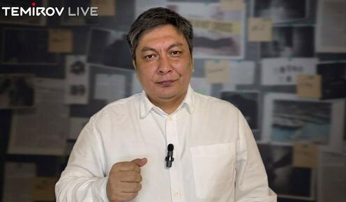 Болот Темиров. Кадр из видео, размещенного в Telegram