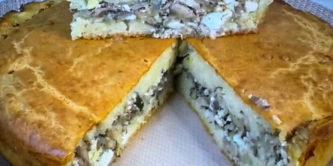 Заливной пирог с рыбой - 4 ст л!