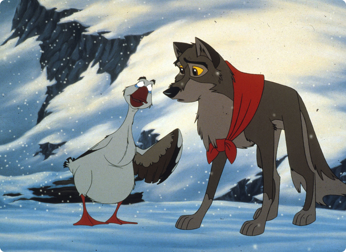 Кадр из мультфильма «Балто»
