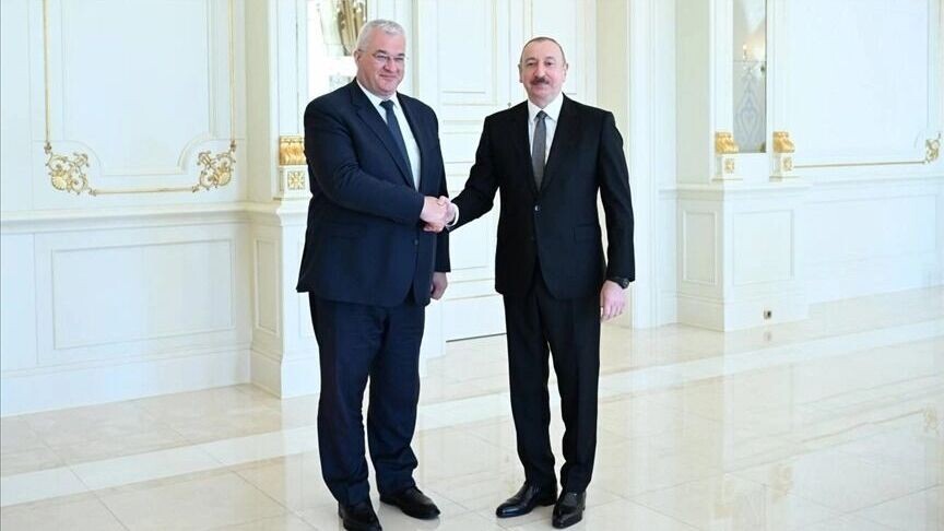 Президент Азербайджана принял в Баку главу МИД Украины. Источник: Сайт президента Азербайджана