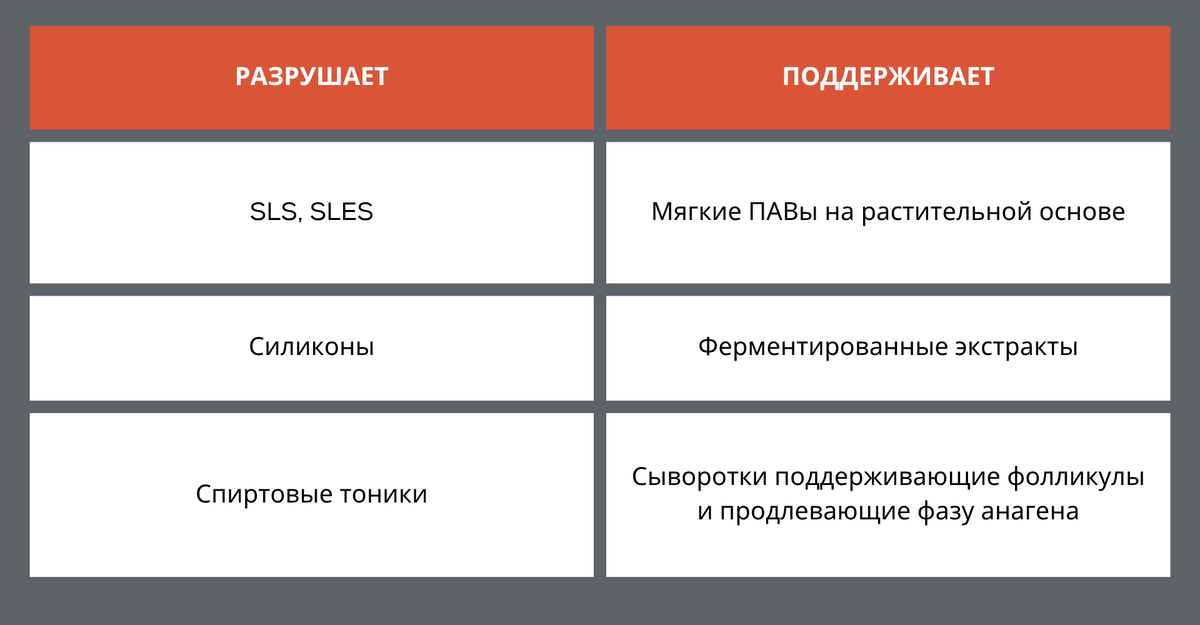 Что нарушает, а что поддерживает микробиом кожи головы и влияет на выпадение волос.