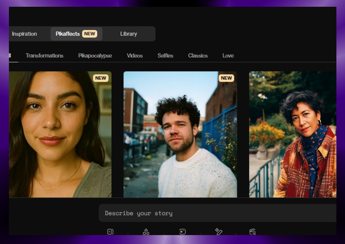 Скриншот с сайта Pika.art. Листайте галерею вправо