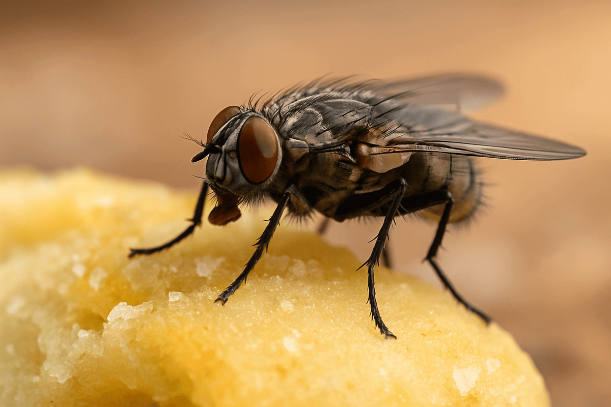    На летнем пикнике или дачном застолье мухи — гости незваные, но неизбежные.