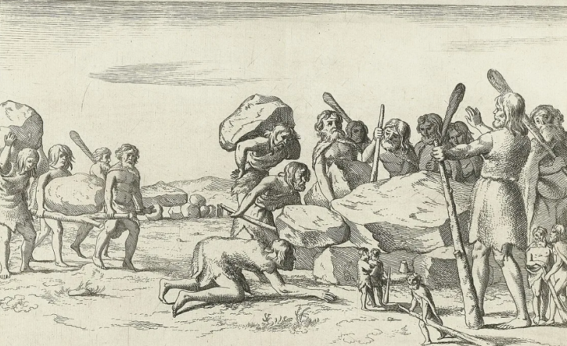 Изображение гравюры Пиранези, Люди и гиганты