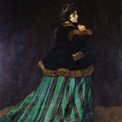 «Дама в зелёном», Клод Моне
