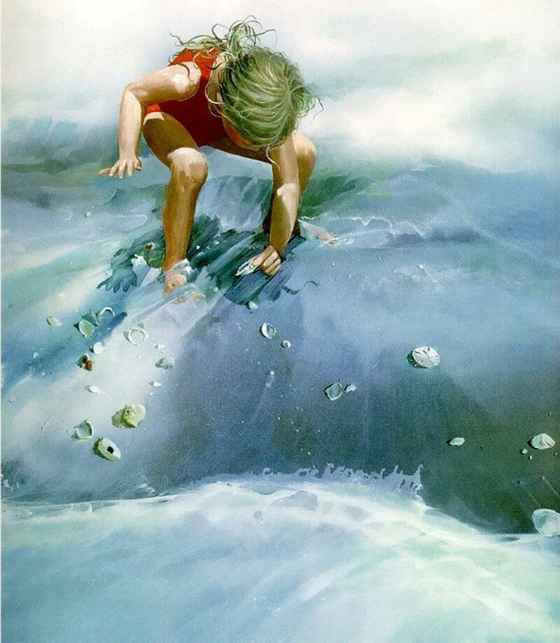 фотография взята в открвтом доступе интернета , худ. К. Блинш В поисках лучшей раковины