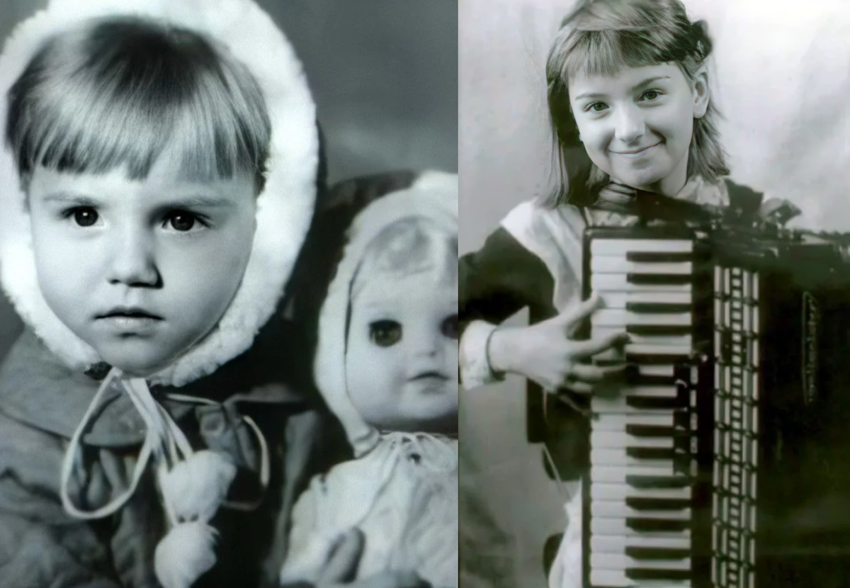 Ольга Будина в детстве