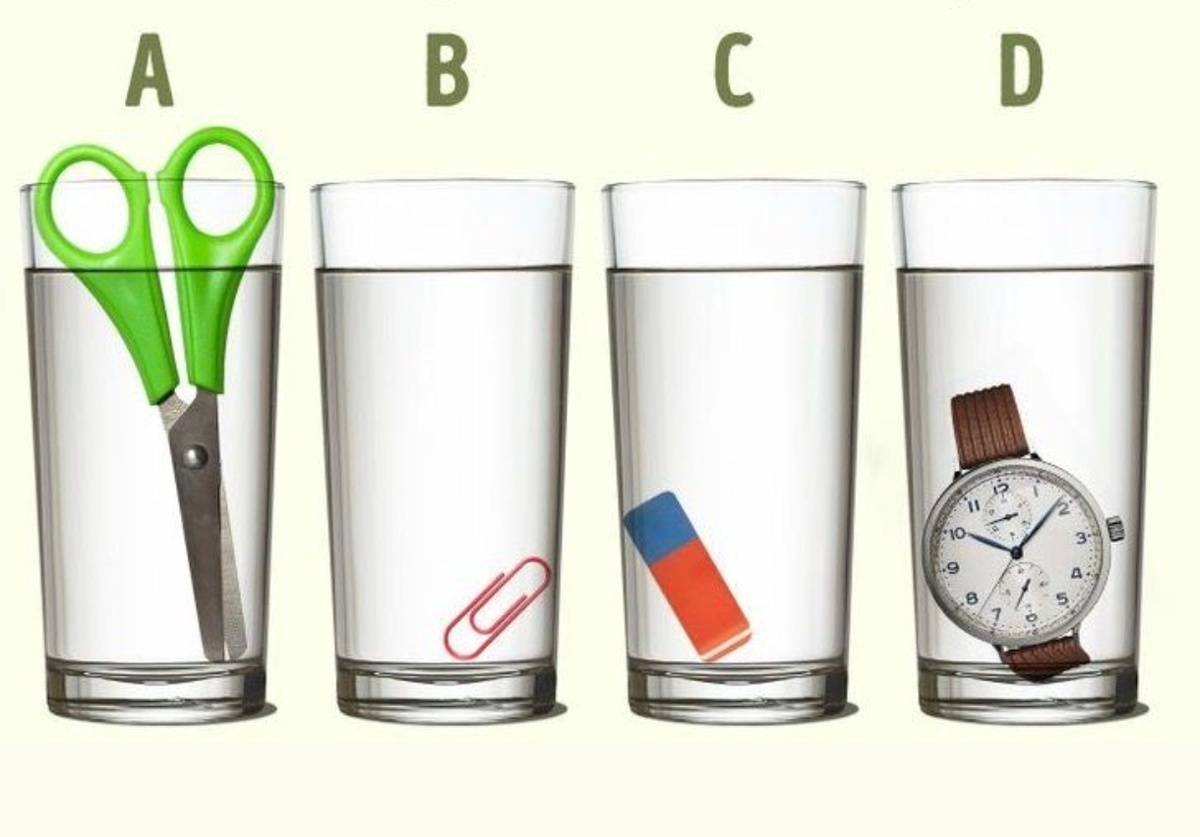 В каком стакане больше воды?