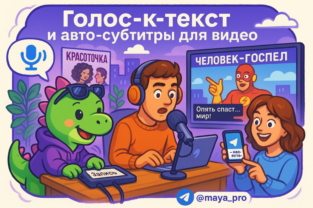    Голос-к-текст и авто-субтитры для видео: как автоматизация открывает новые горизонты для вашего контента Артур Хорошев
