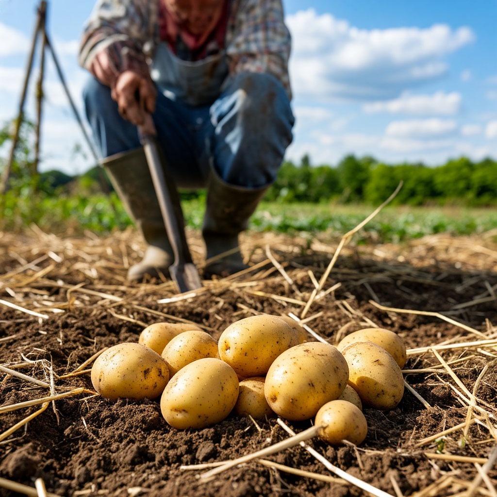 Посадка картофеля в солому: для ленивых и умных