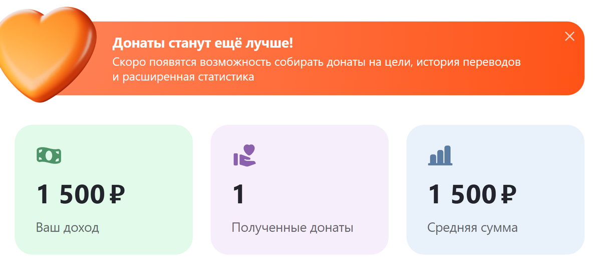 Скриншот доната