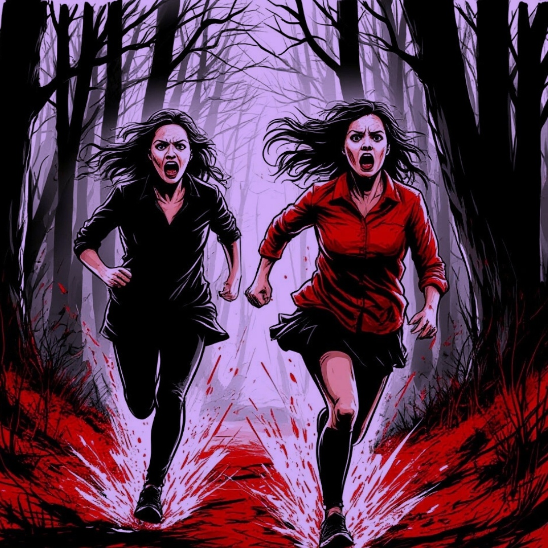 Затем щелчок. Одна-единственная веточка. Мы бросились бежать.