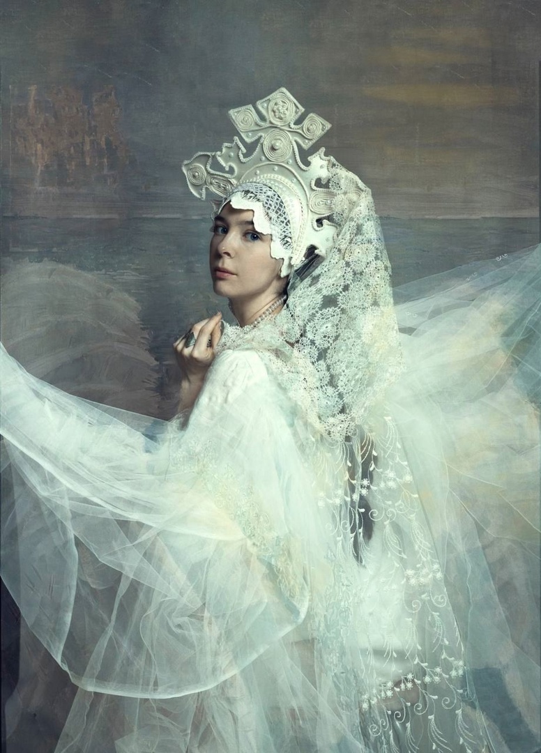 Оммаж на картину М.А. Врубеля «Царевна-Лебедь»