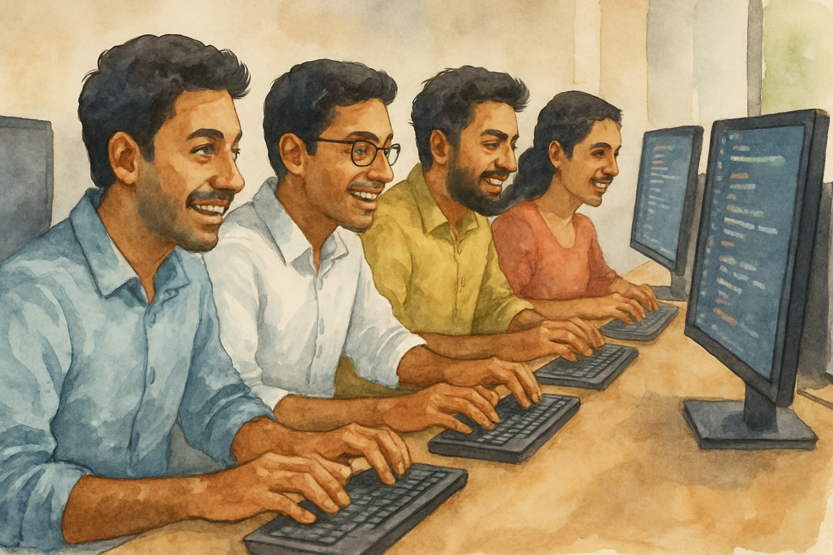 Вместо ИИ запросы заказчиков выполняли 700 индийцев. Фото: создано в DALL·E 3