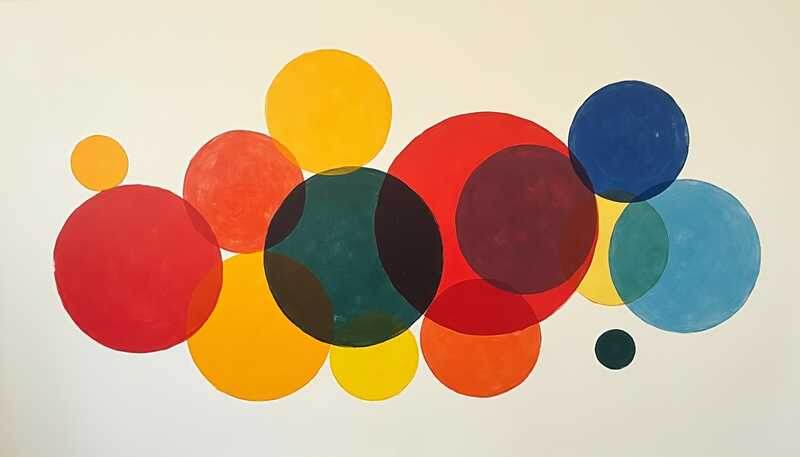 Пересечение цветов про кругу Иттена