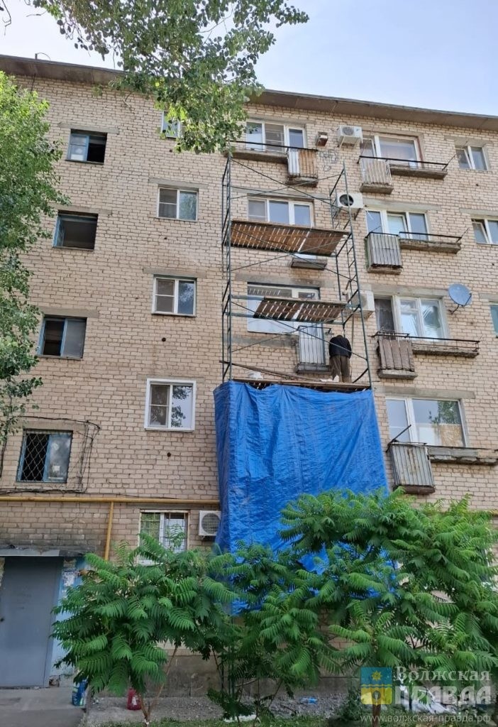 Ремонт балконов на ул. Мечникова, 6📷    После трагедии на ул. Мечникова, «Лада Дом» начала обследование и ремонт балконов
