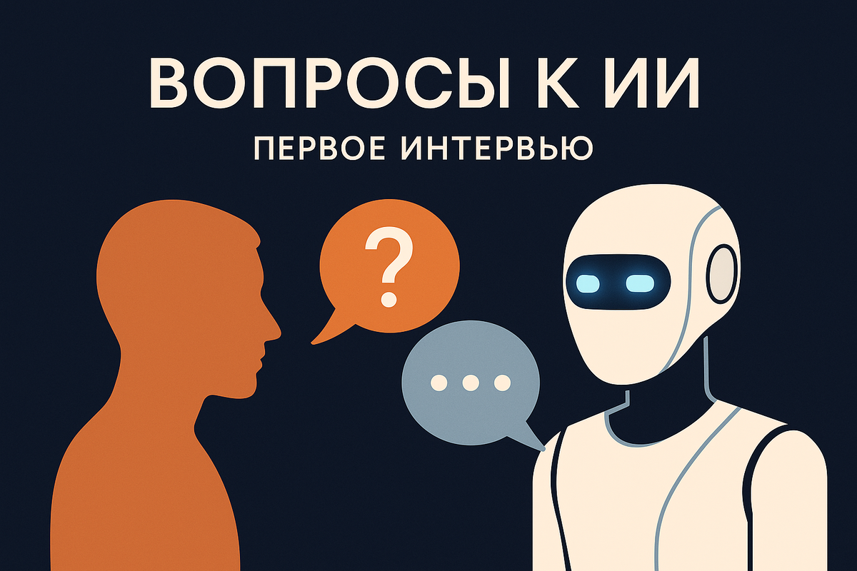 Первый диалог: человек задаёт вопросы, а ИИ отвечает так, будто между ними нет границы.
