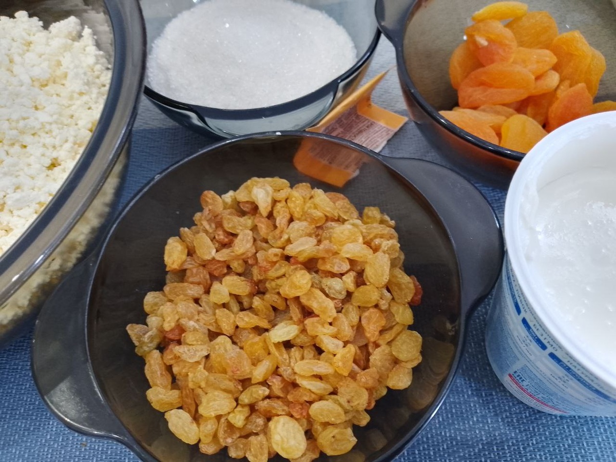 Ингредиенты для приготовления творожного десерта