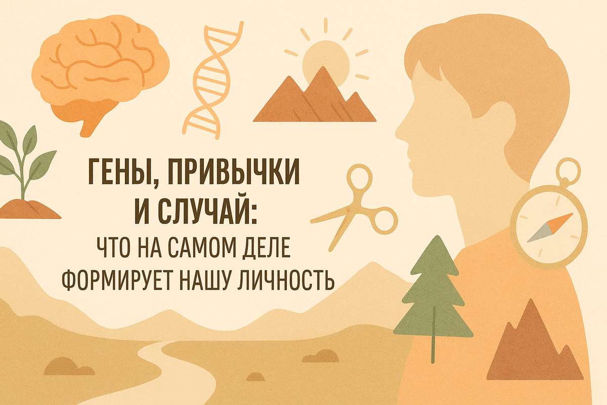 🧬 Гены, привычки и случай: что на самом деле формирует нашу личность?
