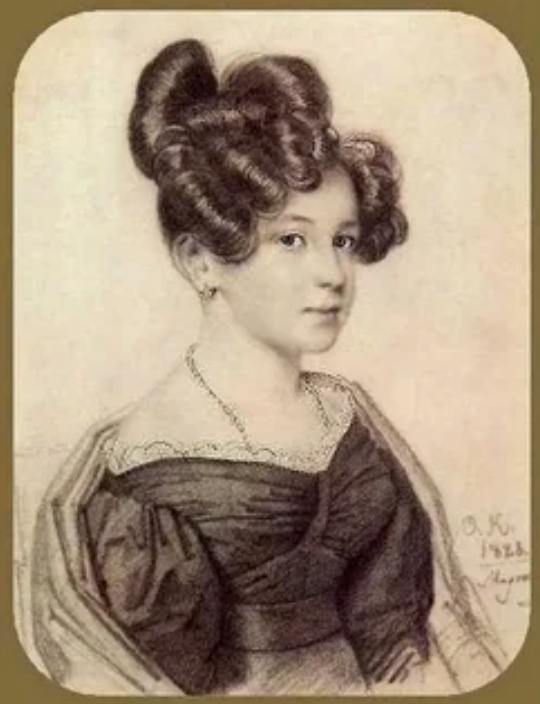 А. Оленина на портрете О. А. Кипренского