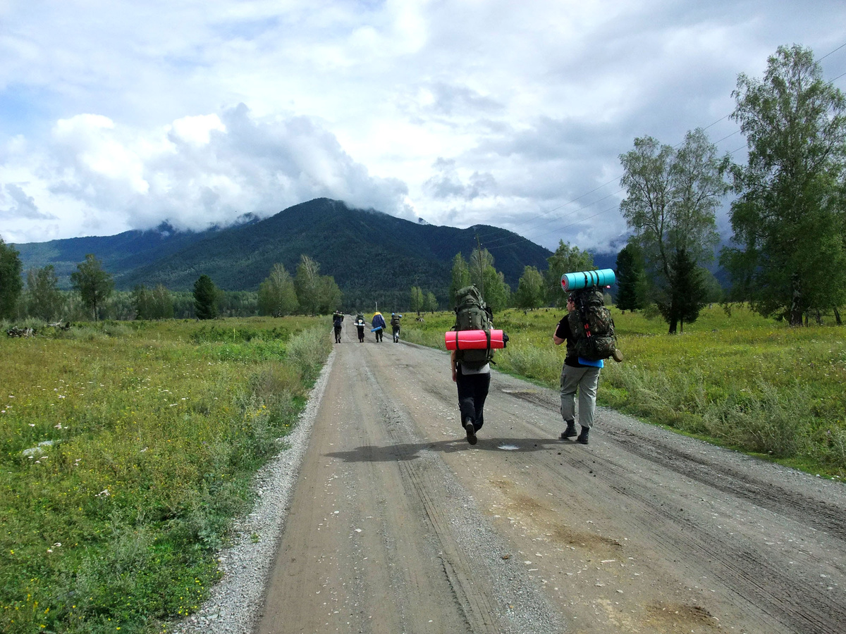 Начало похода в Горном Алтае