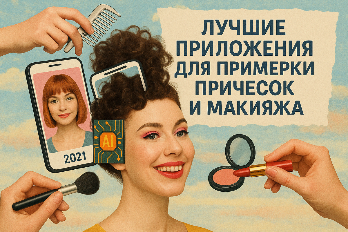 Лучшие приложения для примерки причесок и макияжа 