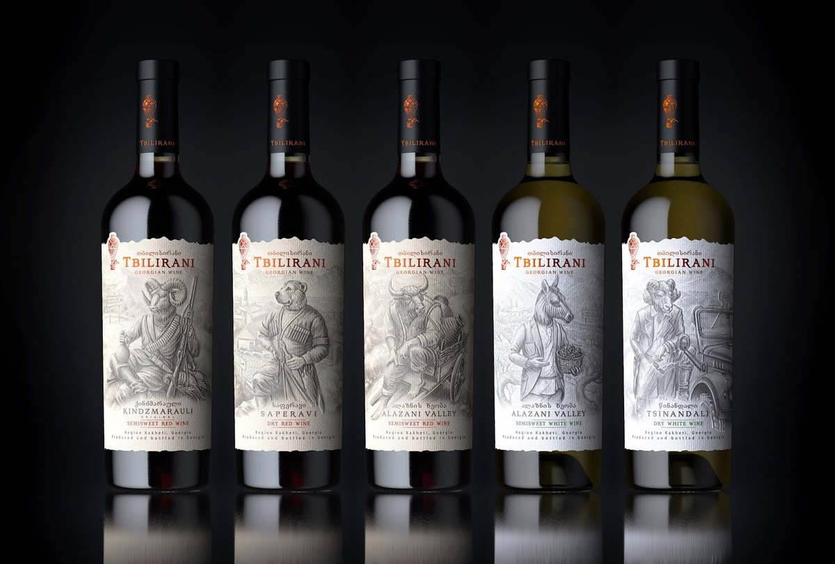 Вот так выглядит оригинальное вино Tbilirani 