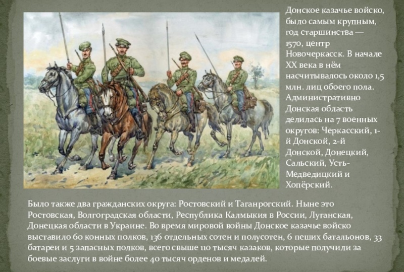 Войско Донское казачье.