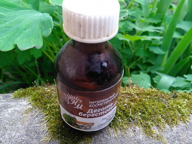 Баночка с берёзовым дегтем