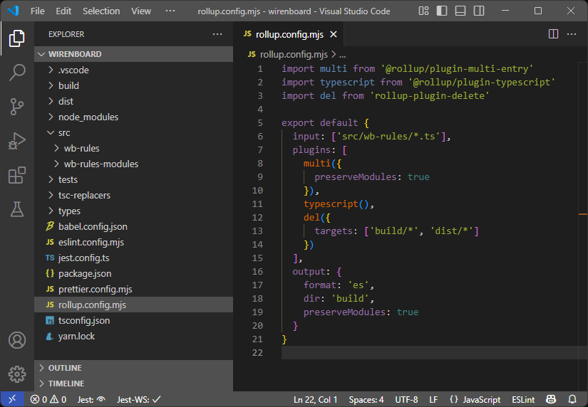 Готовая конфигурация Rollup
