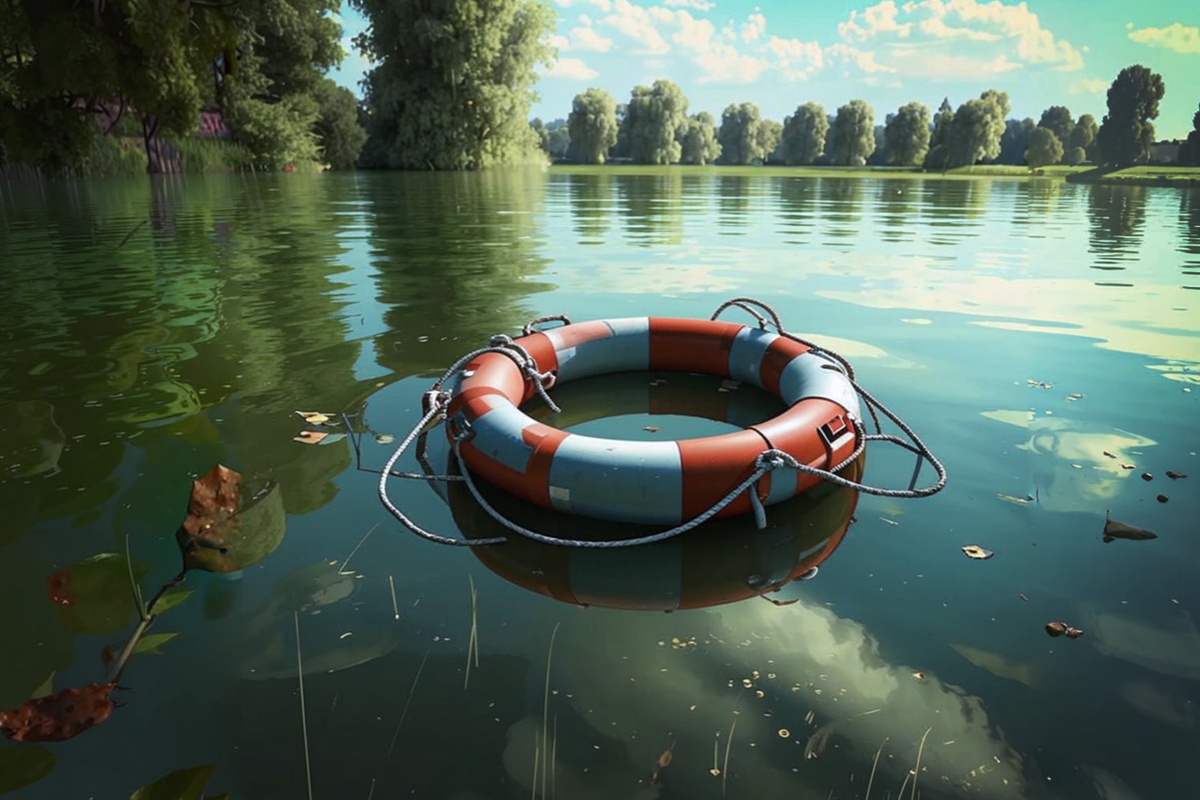 Молодой человек купался в карьере.  Фото: Изображение сгенерировано нейросетью Kandinsky 3.1