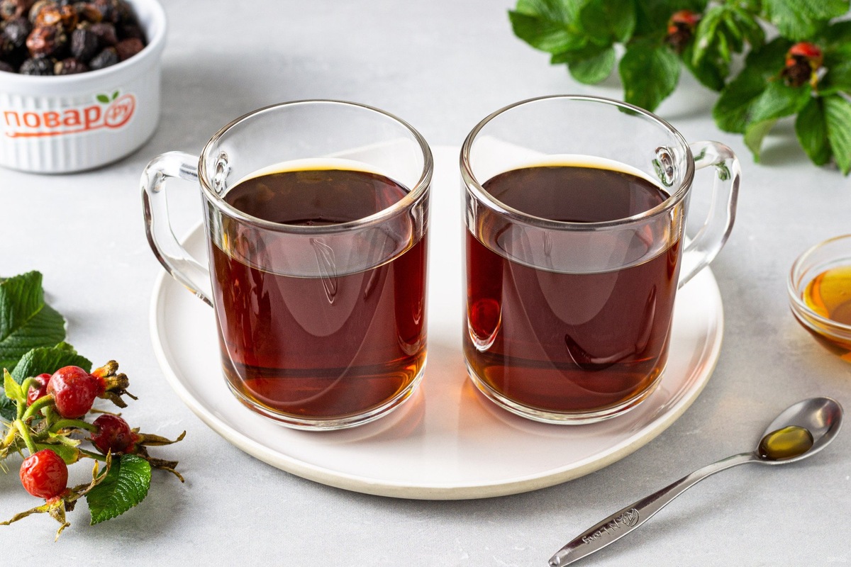 Полезные напитки из шиповника