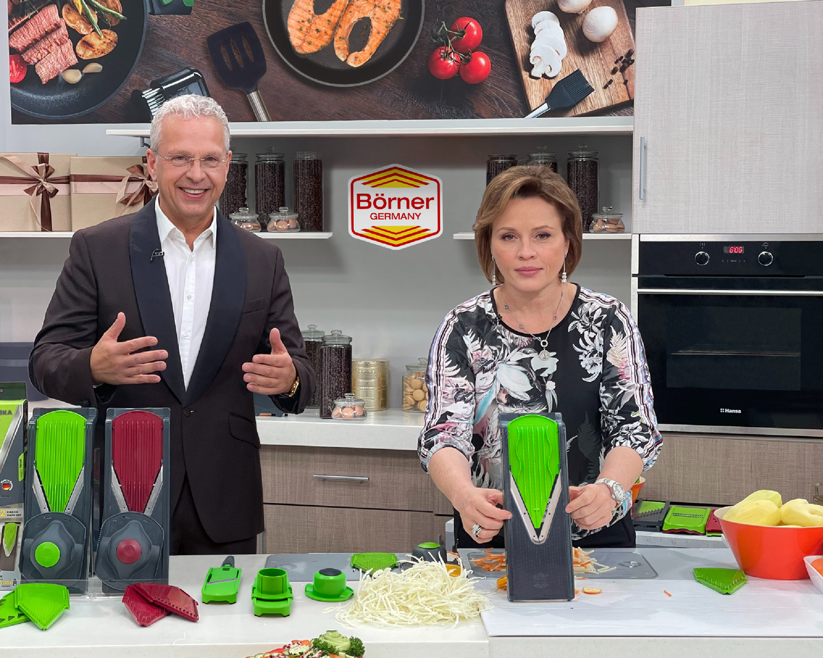 Вольфганг Бернер и Алла Мишина в студии Останкино 