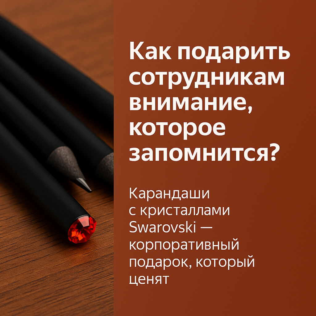 Корпоративный подарок - карандаш с кристаллом Swarovski | фото KristallyStrazy