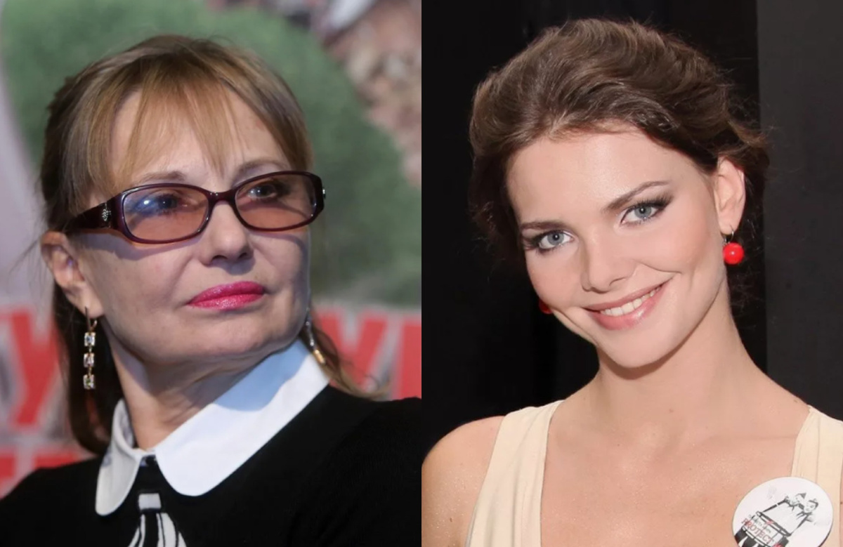 на фото Лариса Луппиан и её дочь Елизавета Боярская 