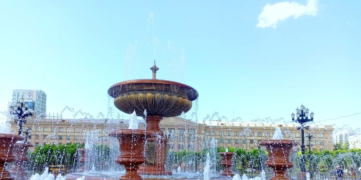 Дальневосточный Государственный медицинский университет на площади им. Ленина в Хабаровска. Фото автора