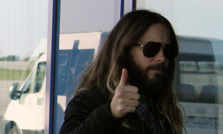 Джаред Лето в аэропорту Казани