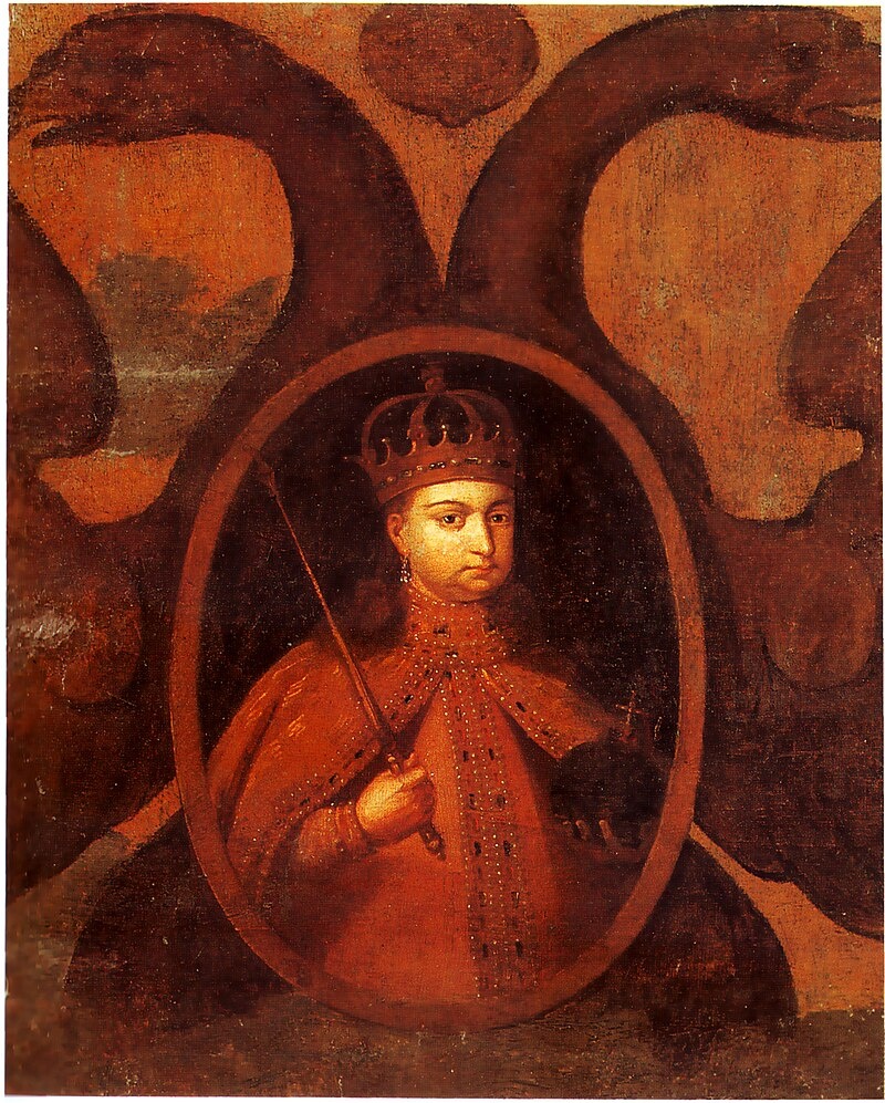 Неизвестный русский художник Школа Оружейной палаты Портрет царевны Софьи Алексеевны «в орлех» Вторая половина 1680-х гг. Холст, масло. 58,5х49 см Государственный исторический музей