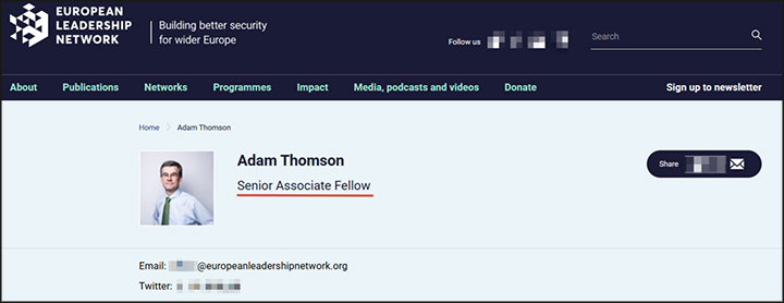 Скриншот страницы сайта europeanleadershipnetwork.org