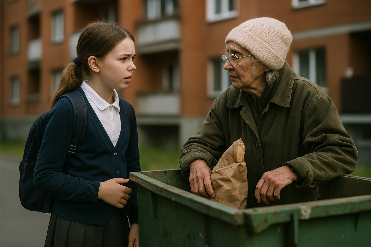 Вы копаетесь в мусоре?» — спросила школьница. И спасла старушку от одиночества | Балаково-24 | Дзен