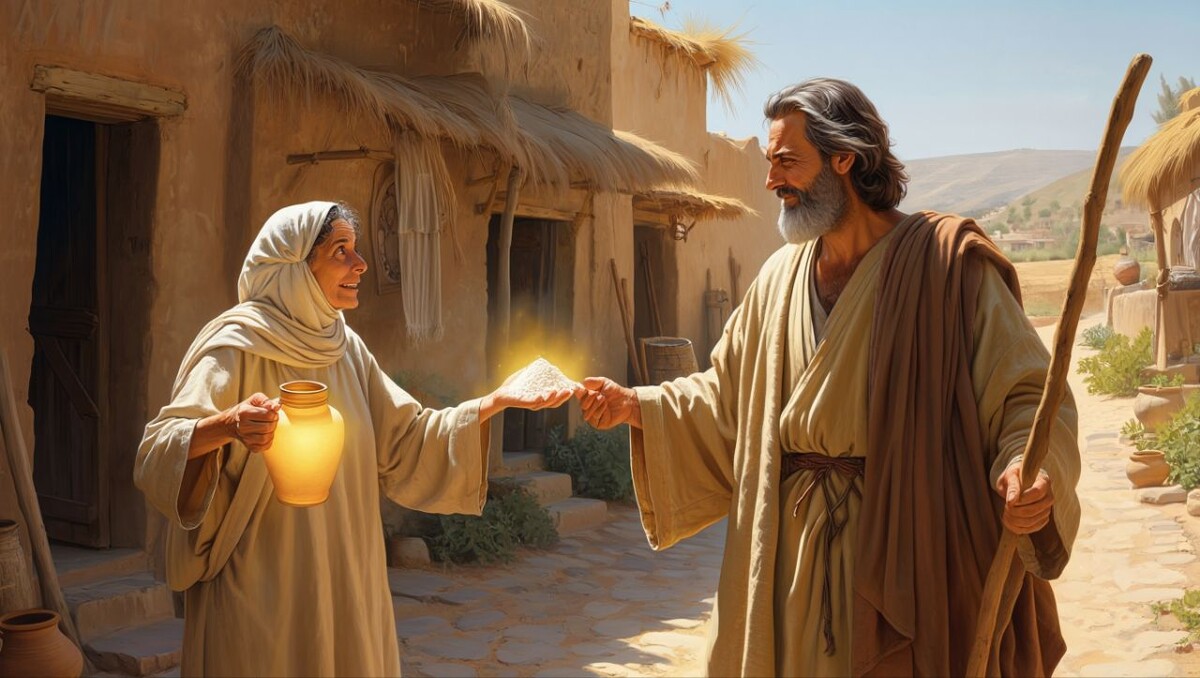 Илия у бедной все вдовы...