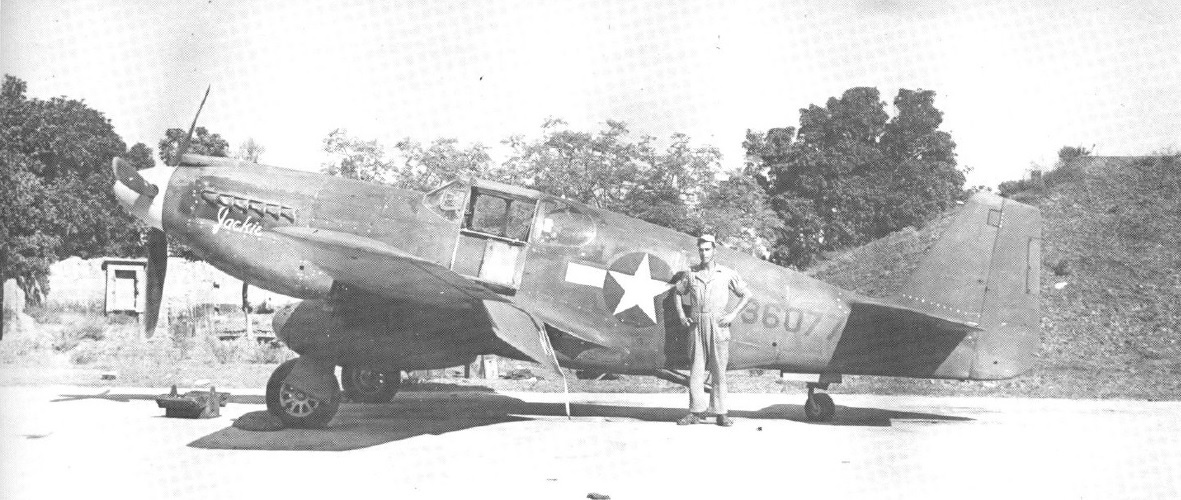 Jackie в начале боевого пути, нет номера на стабилизаторе и нет победных отметок.