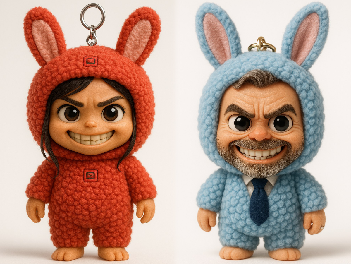 Как сделать куклу Лабубу из фото через нейросеть