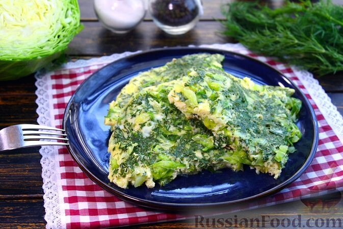 капуста белокочанная, молоко, масло сливочное, яйца, зелень укропа, соль