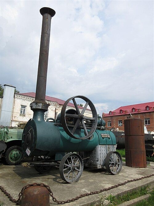 Локомобиль в музее г. Мышкин