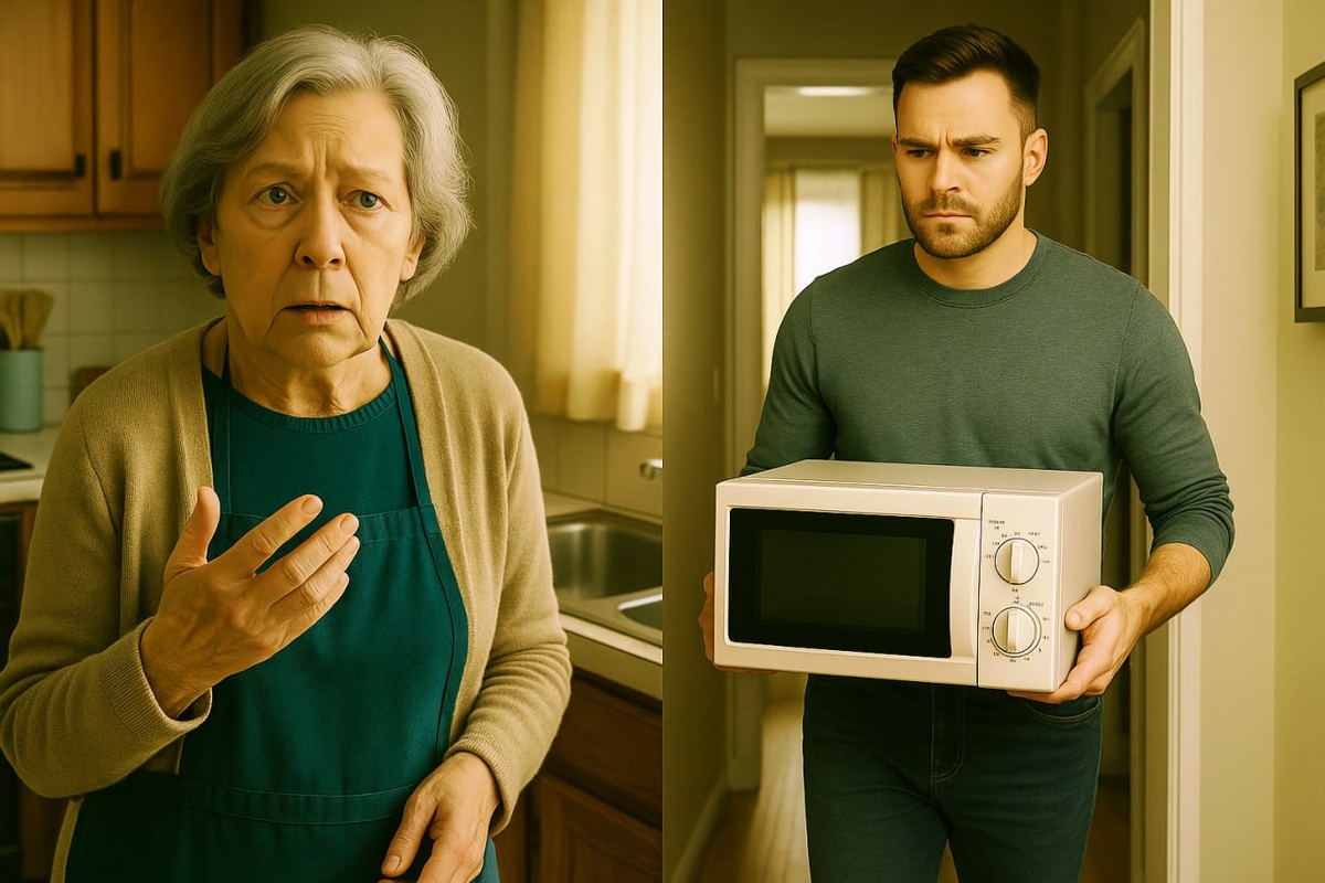 Когда я увидела, как зять выносит мою микроволновку, он сказал: «Вы же всё равно почти не едите»
