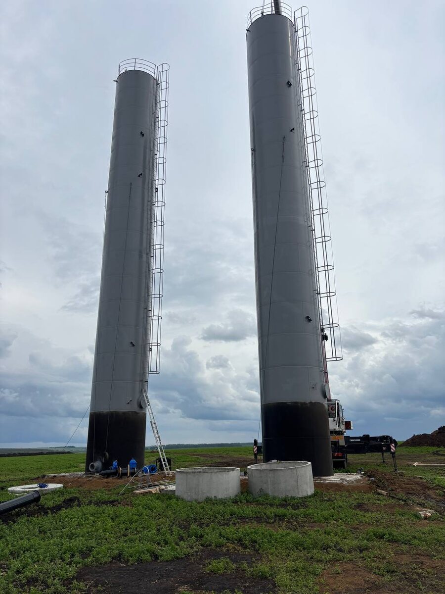 ВБР 160 м3 завода СовТехМаш для молочного завода в Мордовии
