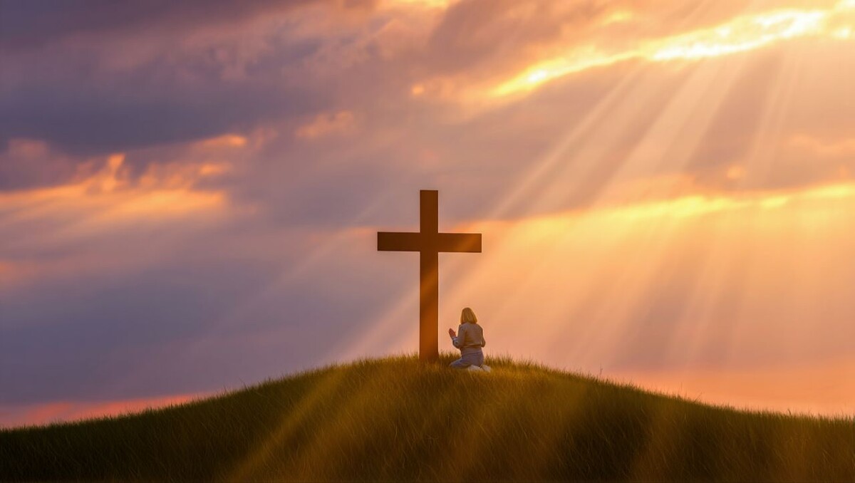 ✝ Посмотри на крест. Помни, сколько тебе прощено.