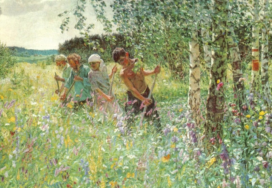 Картина Аркадия Пластова «Сенокос»